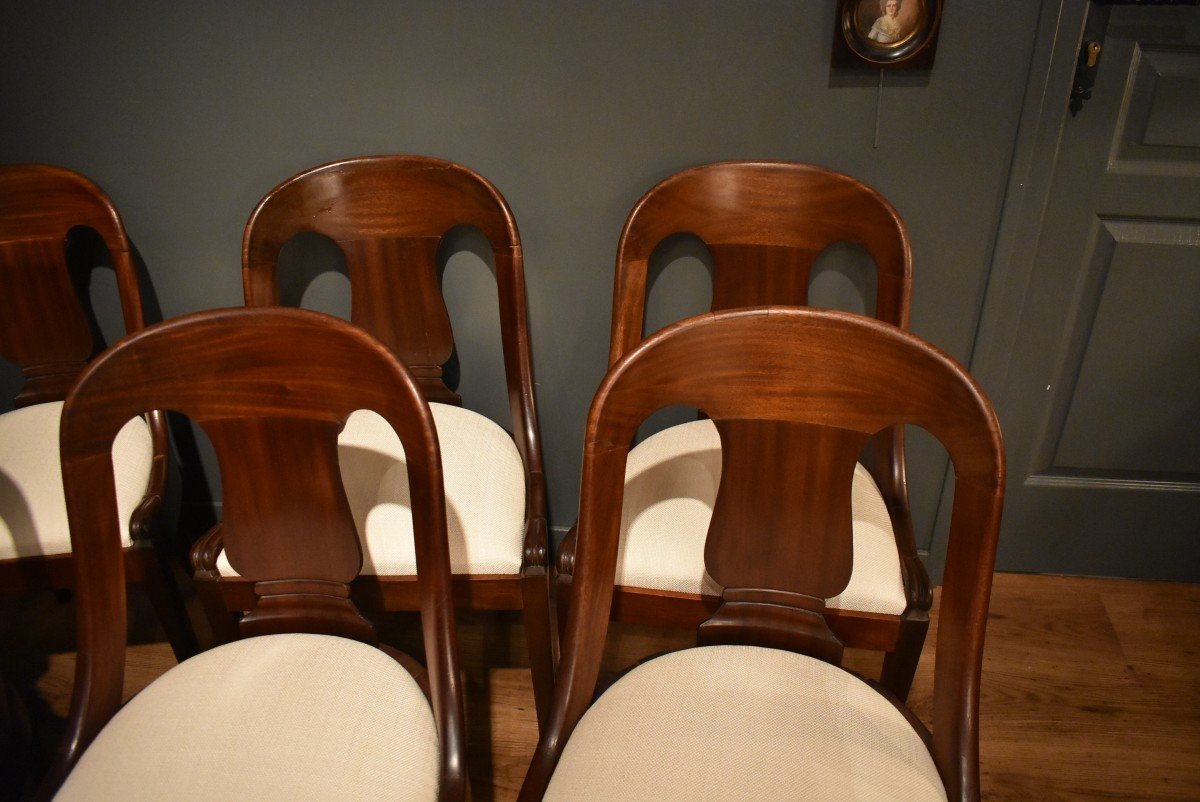 Set Of Six "gondola" Chairs-photo-2