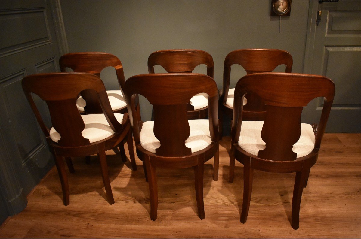 Set Of Six "gondola" Chairs-photo-1