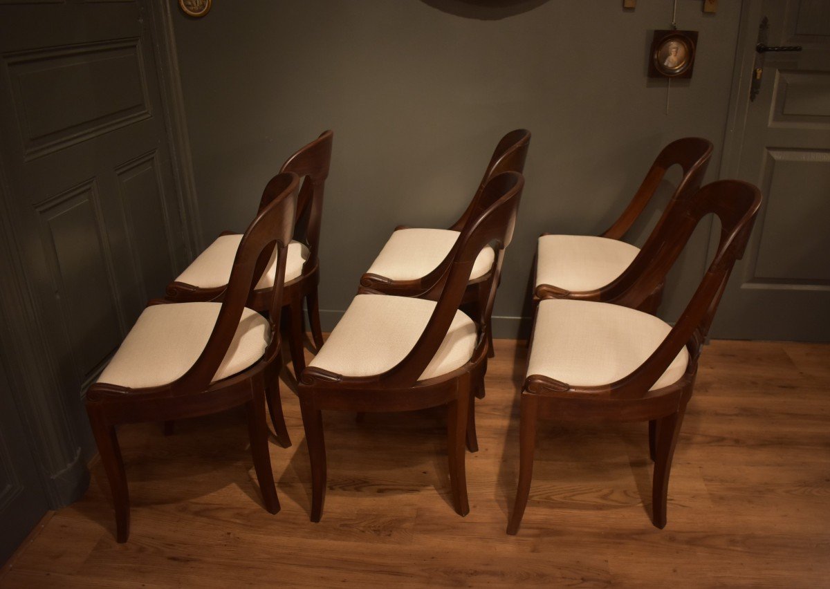 Set Of Six "gondola" Chairs-photo-2