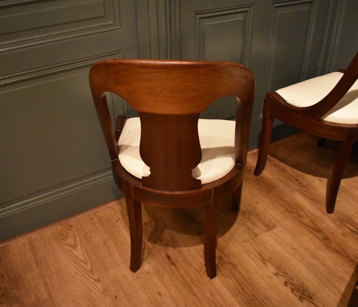 Set Of Six "gondola" Chairs-photo-4