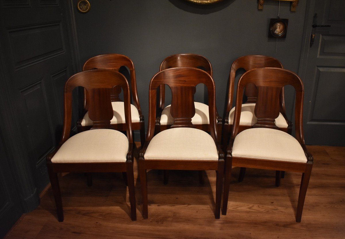 Set Of Six "gondola" Chairs