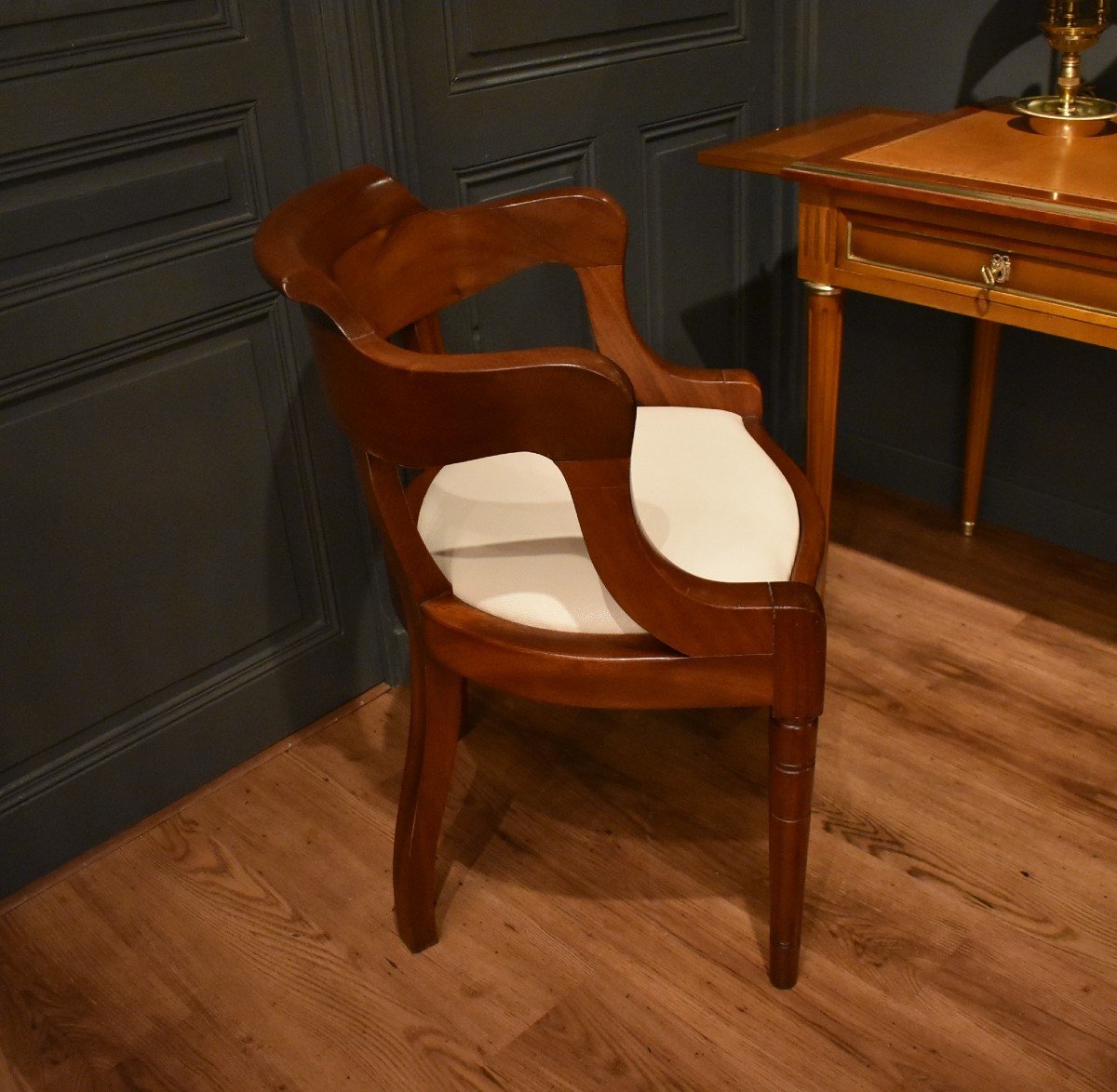 Fauteuil De Bureau En Acajou-photo-1