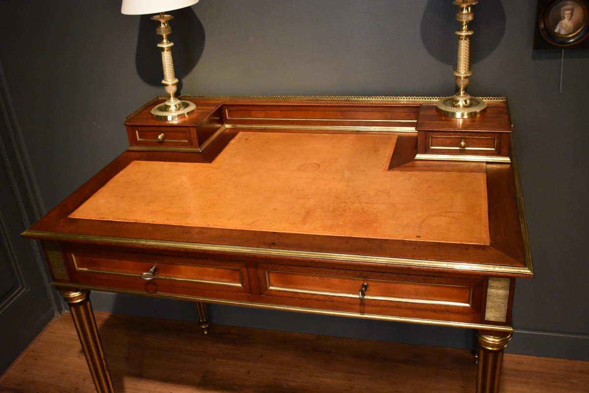 Small Louis XVI Style Mahogany Desk-photo-4