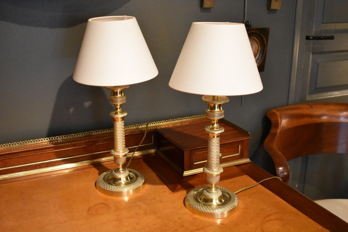 Pair Of Bronze Lamps-photo-4