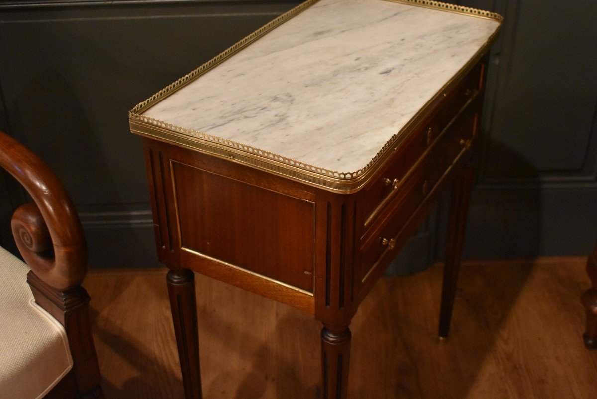 Louis XVI Style Chiffonniere Table-photo-5