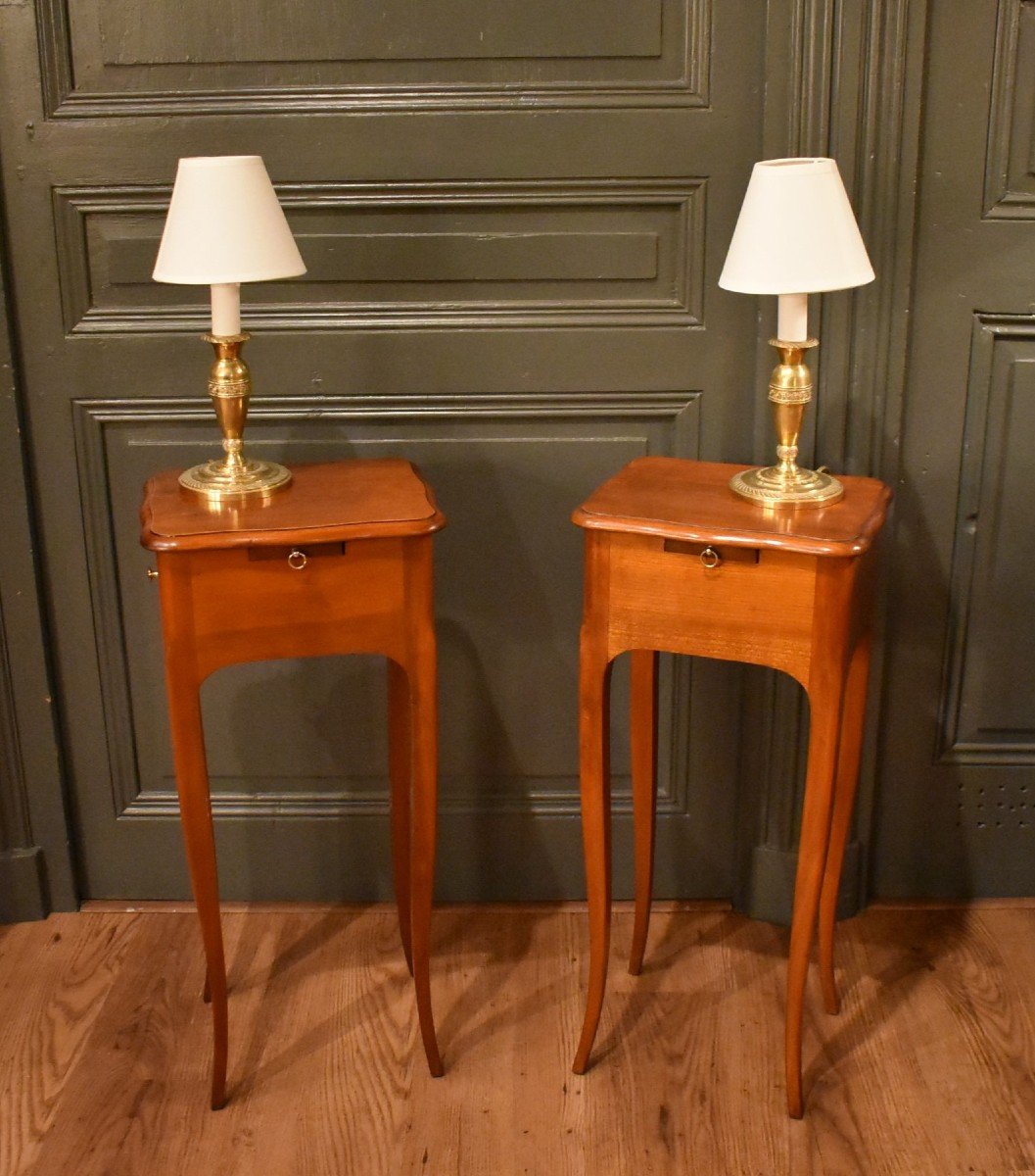 Pair Of Small Louis XV Style Bedside Tables