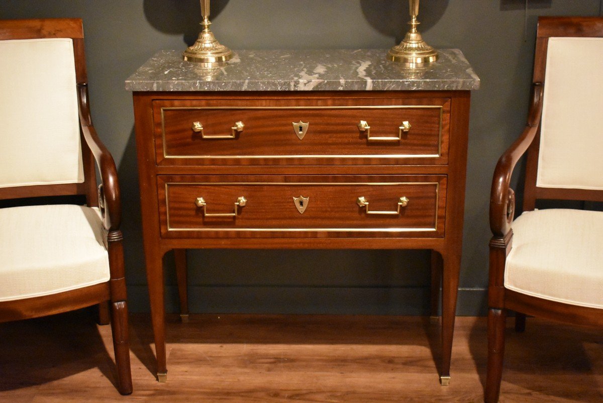 Louis XVI Style Sauteuse Chest Of Drawers -photo-2