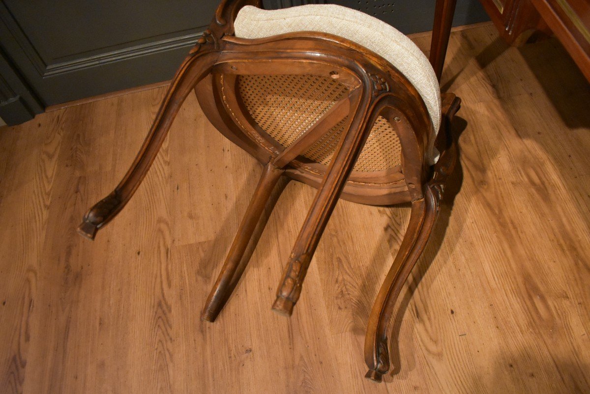 Louis XV Style Caned Office Chair-photo-5