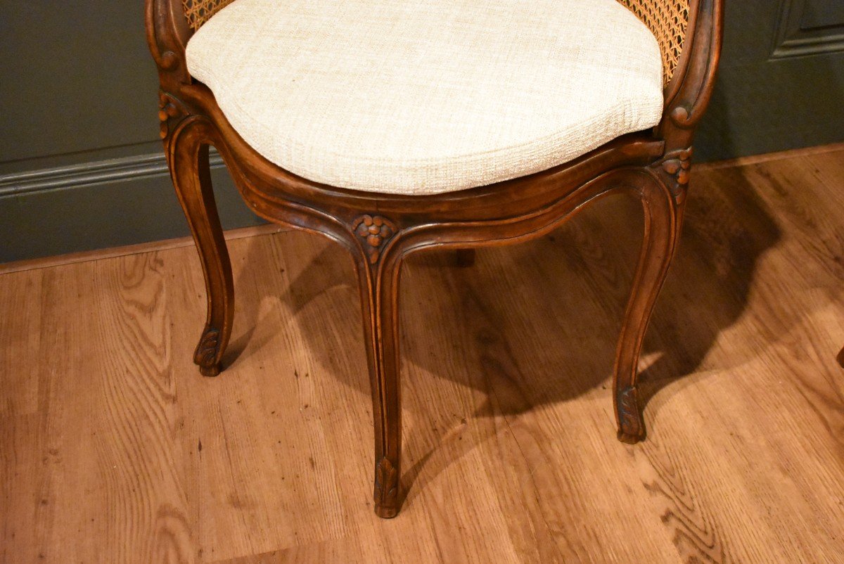 Louis XV Style Office Armchair 2-photo-3