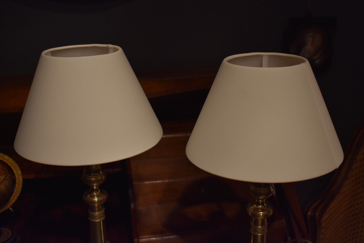 Pair Of Bronze Lamps-photo-6