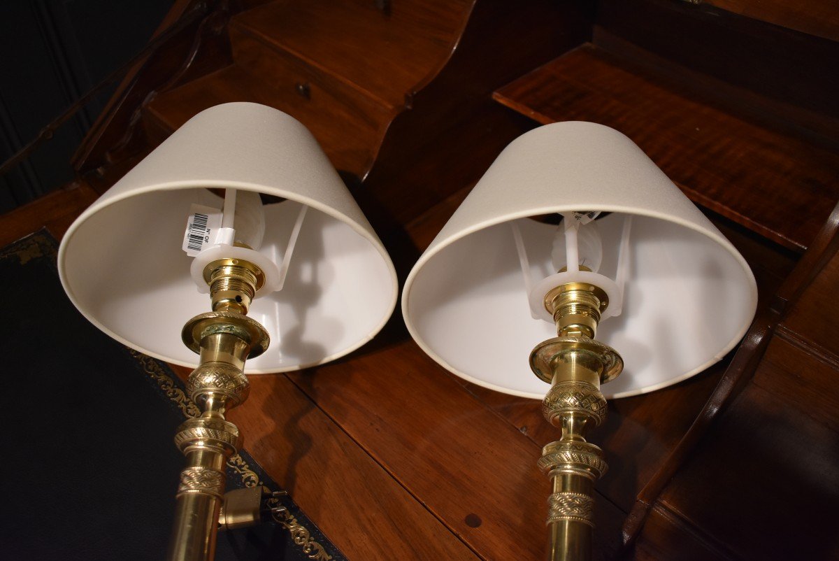 Pair Of Bronze Lamps-photo-8