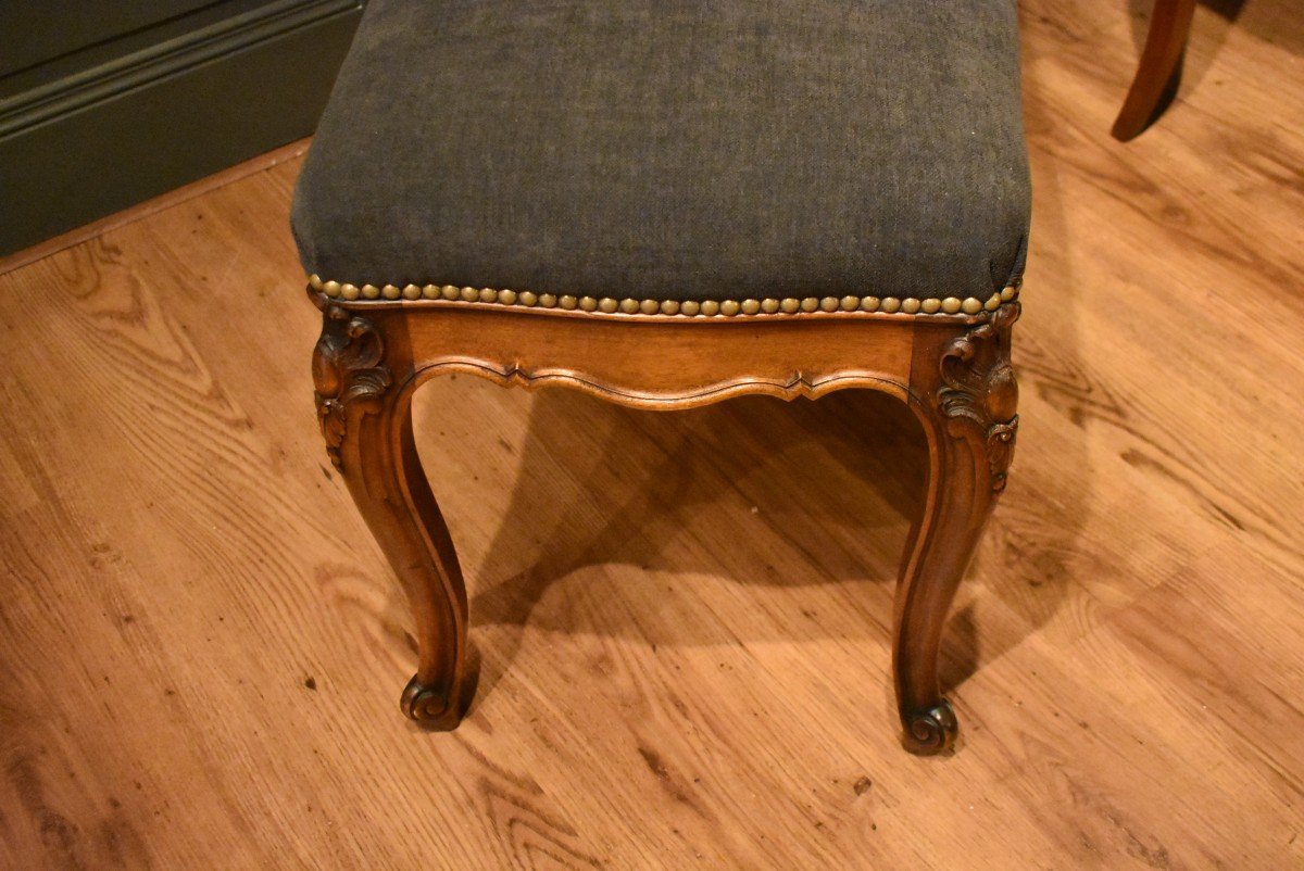 Louis XV Style Walnut Bench-photo-3