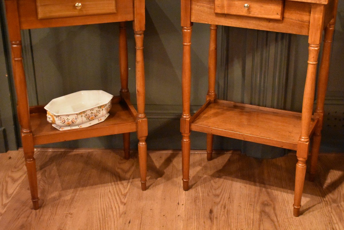 Pair Of Small Walnut Tables-photo-3