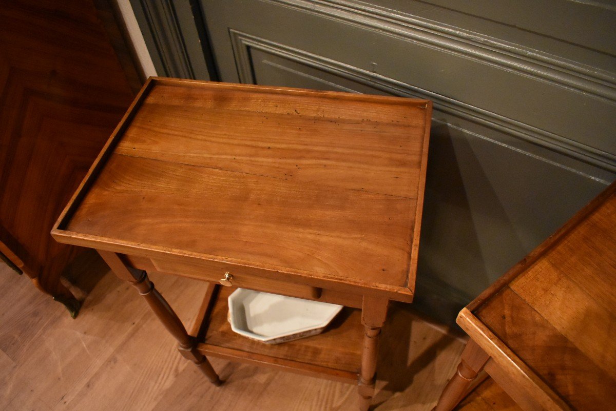 Pair Of Small Walnut Tables-photo-1