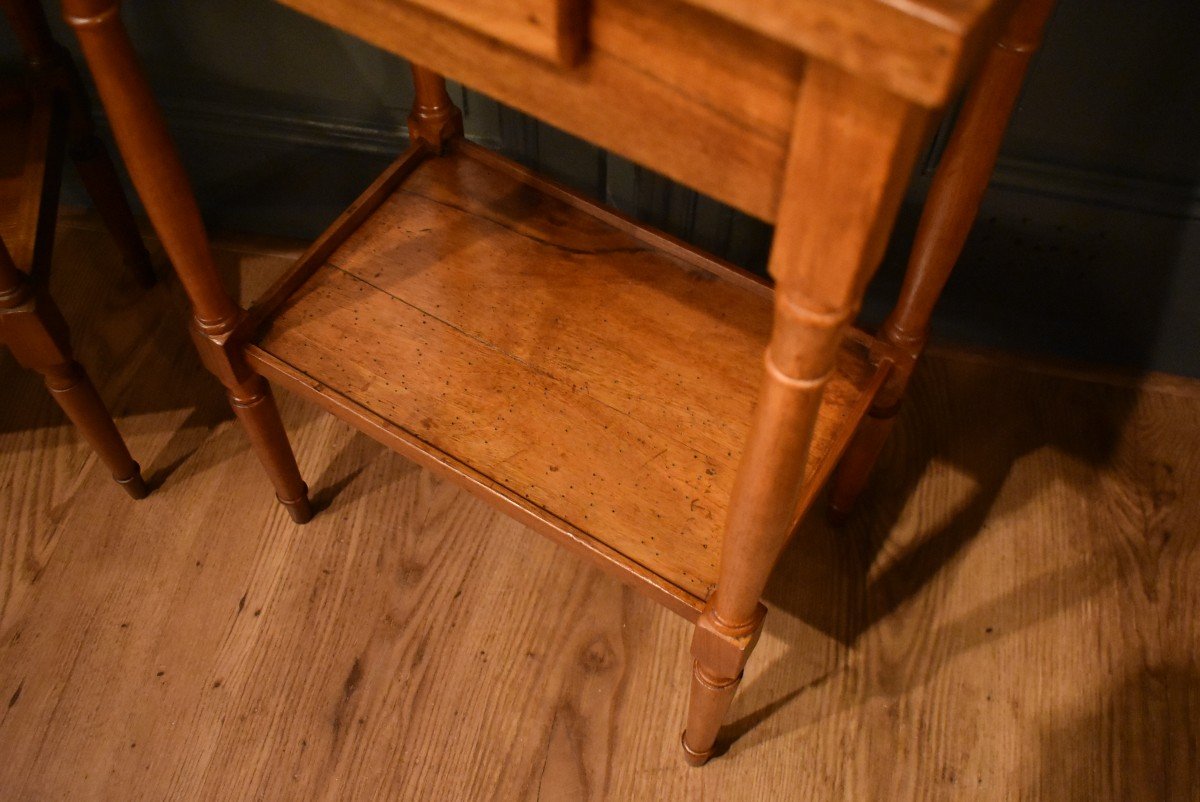 Pair Of Small Walnut Tables-photo-2