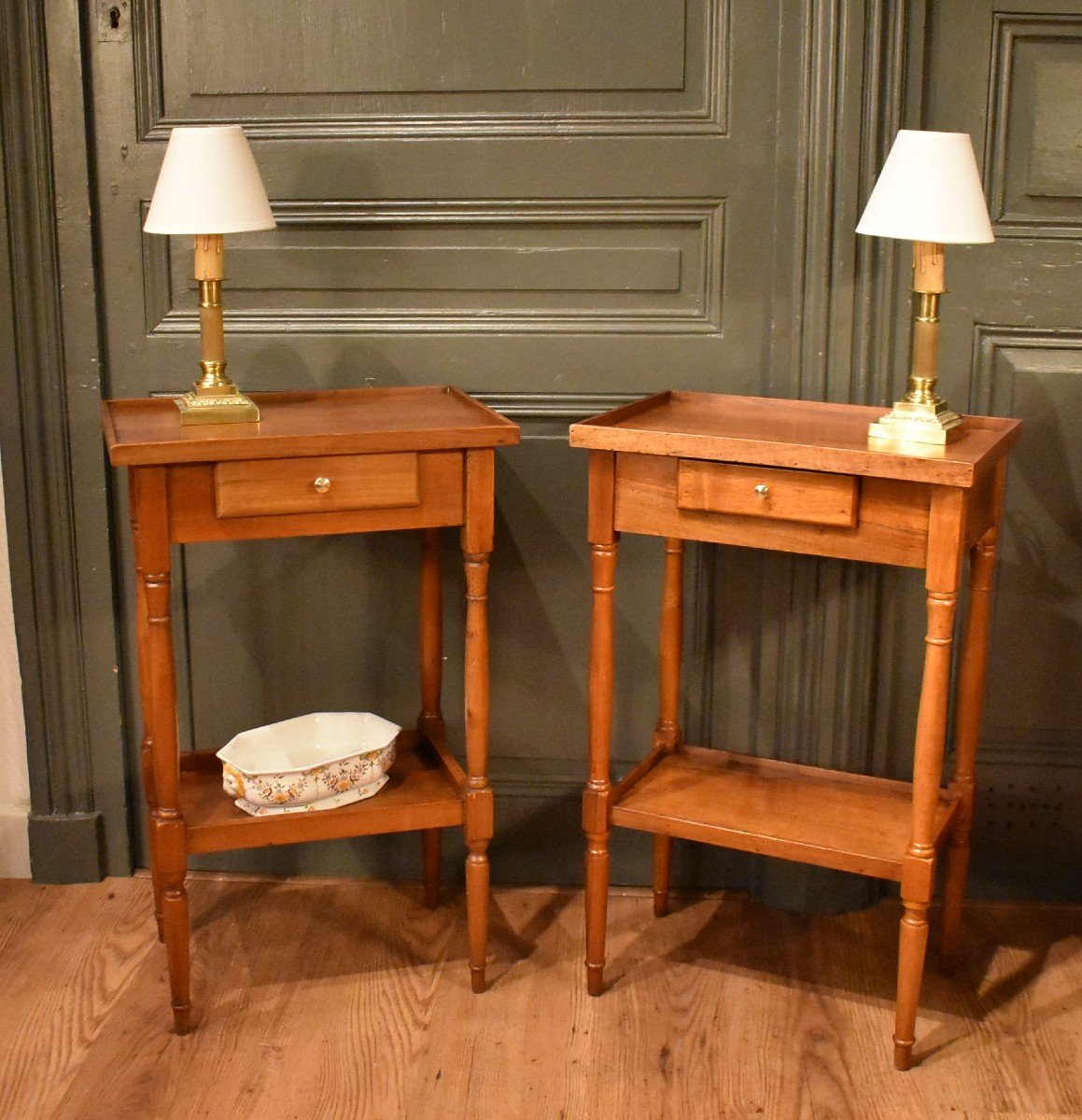 Pair Of Small Walnut Tables