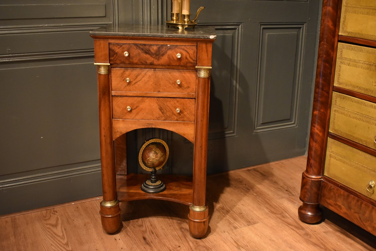 Empire Walnut Bedside Table-photo-2