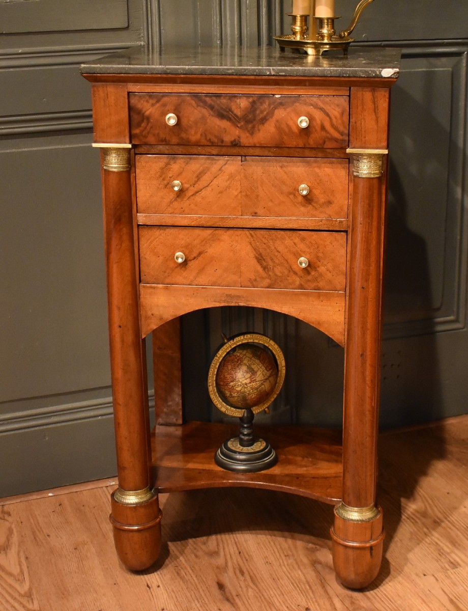 Empire Walnut Bedside Table-photo-1