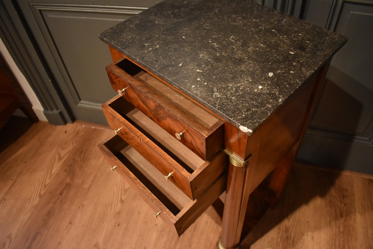 Empire Walnut Bedside Table-photo-3