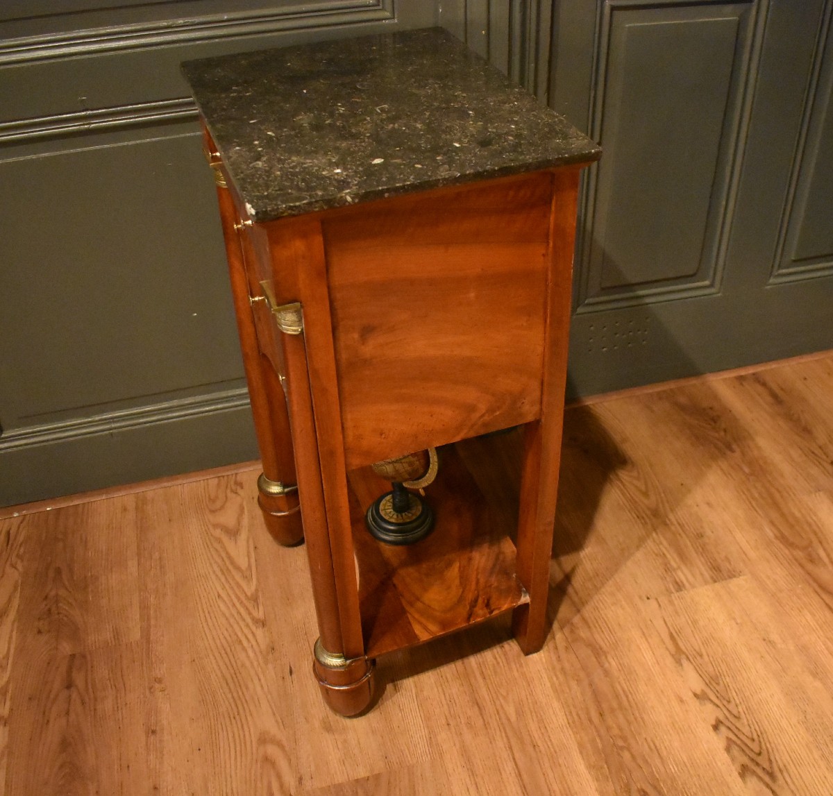 Empire Walnut Bedside Table-photo-5