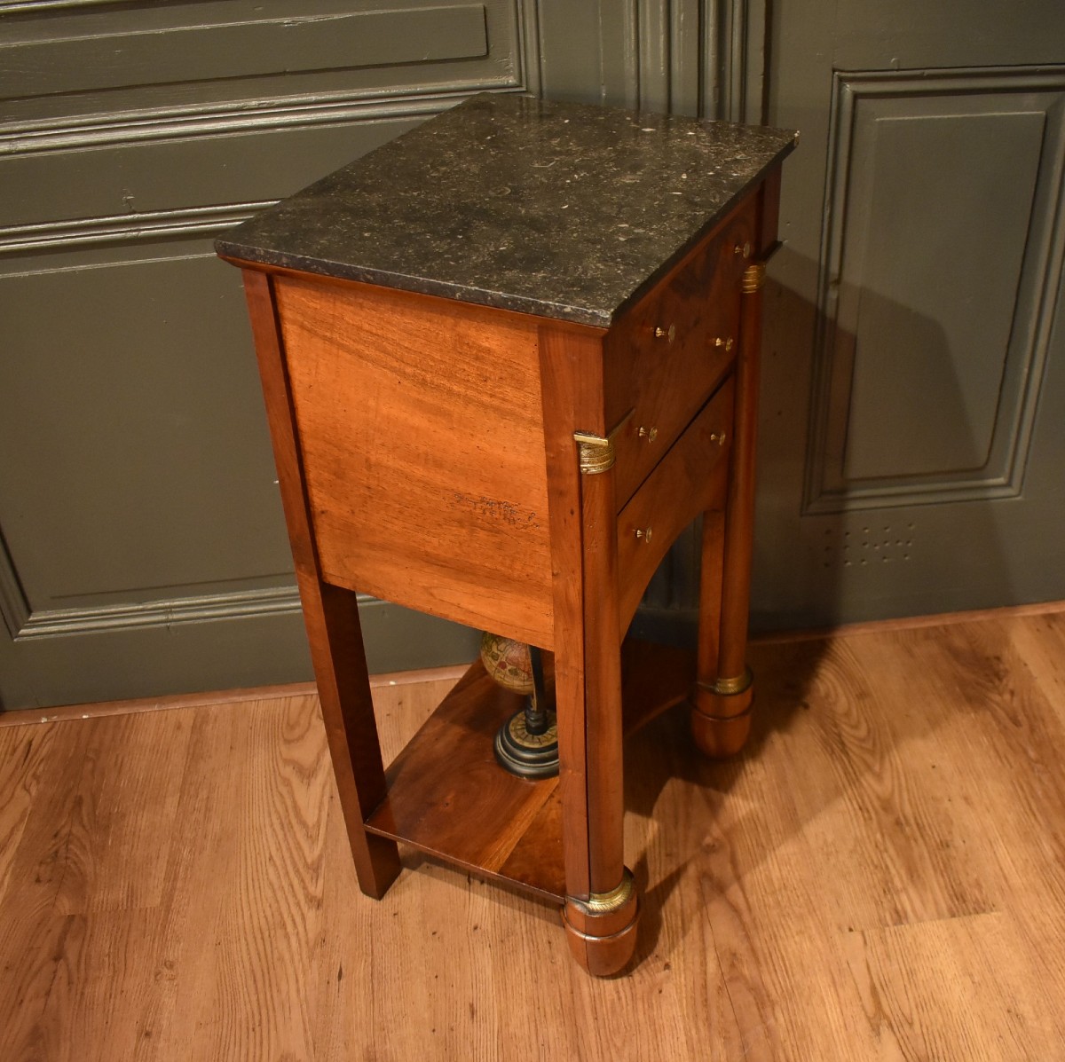 Empire Walnut Bedside Table-photo-7