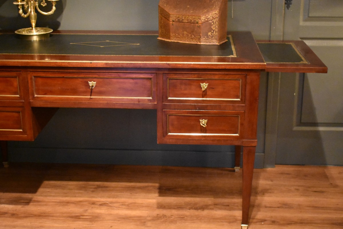 Large Louis XVI Style Flat Desk-photo-3