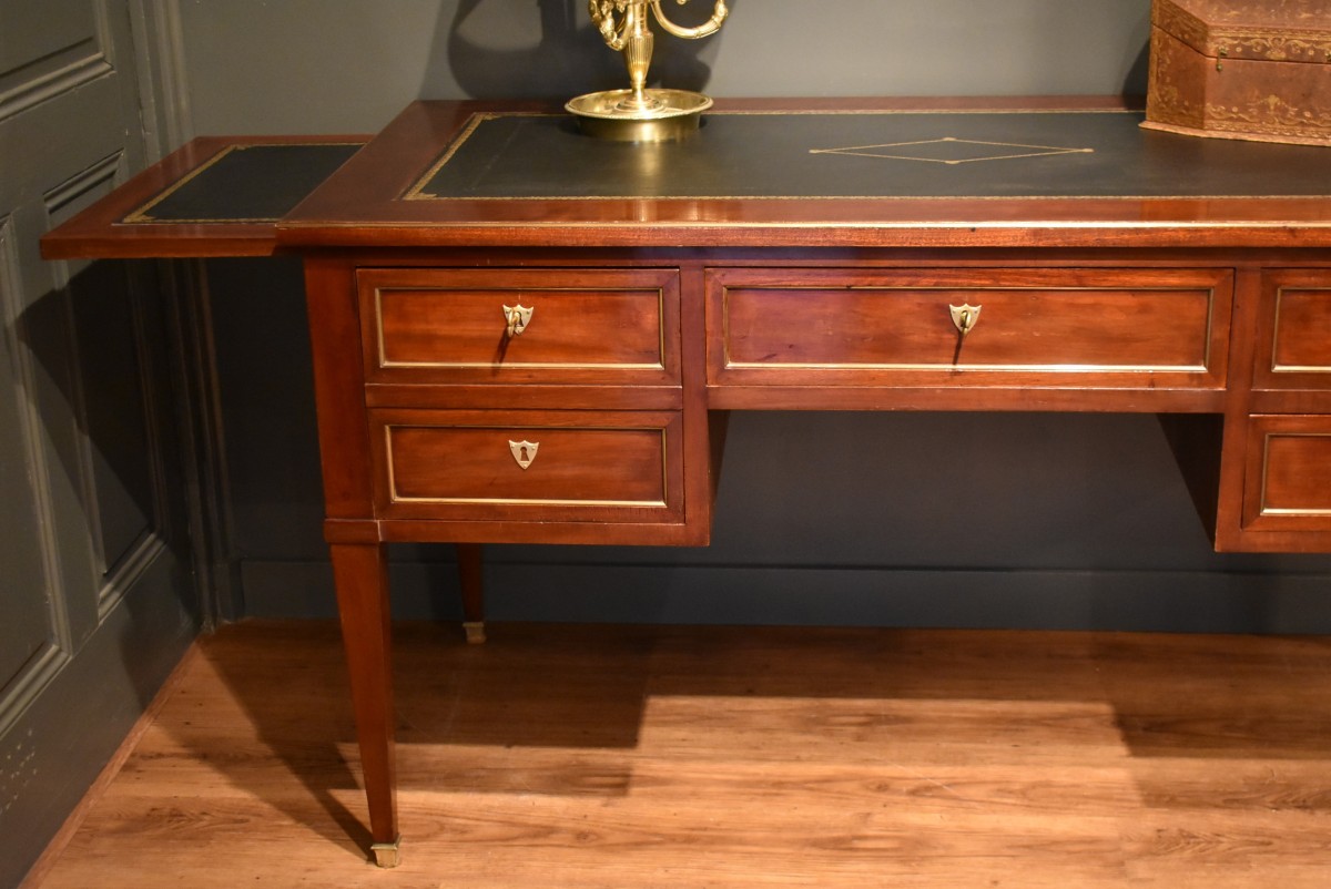 Large Louis XVI Style Flat Desk-photo-4