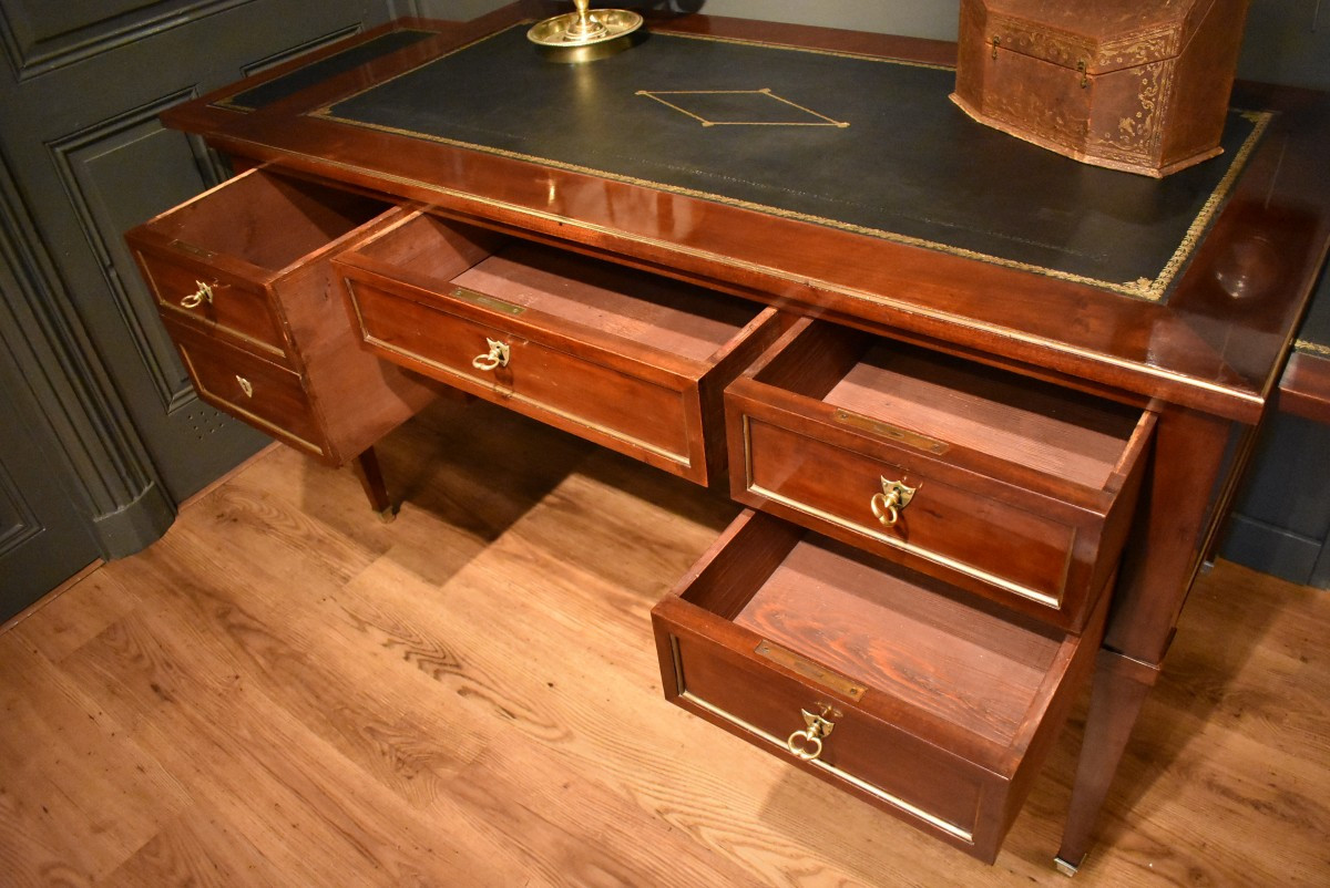 Large Louis XVI Style Flat Desk-photo-1