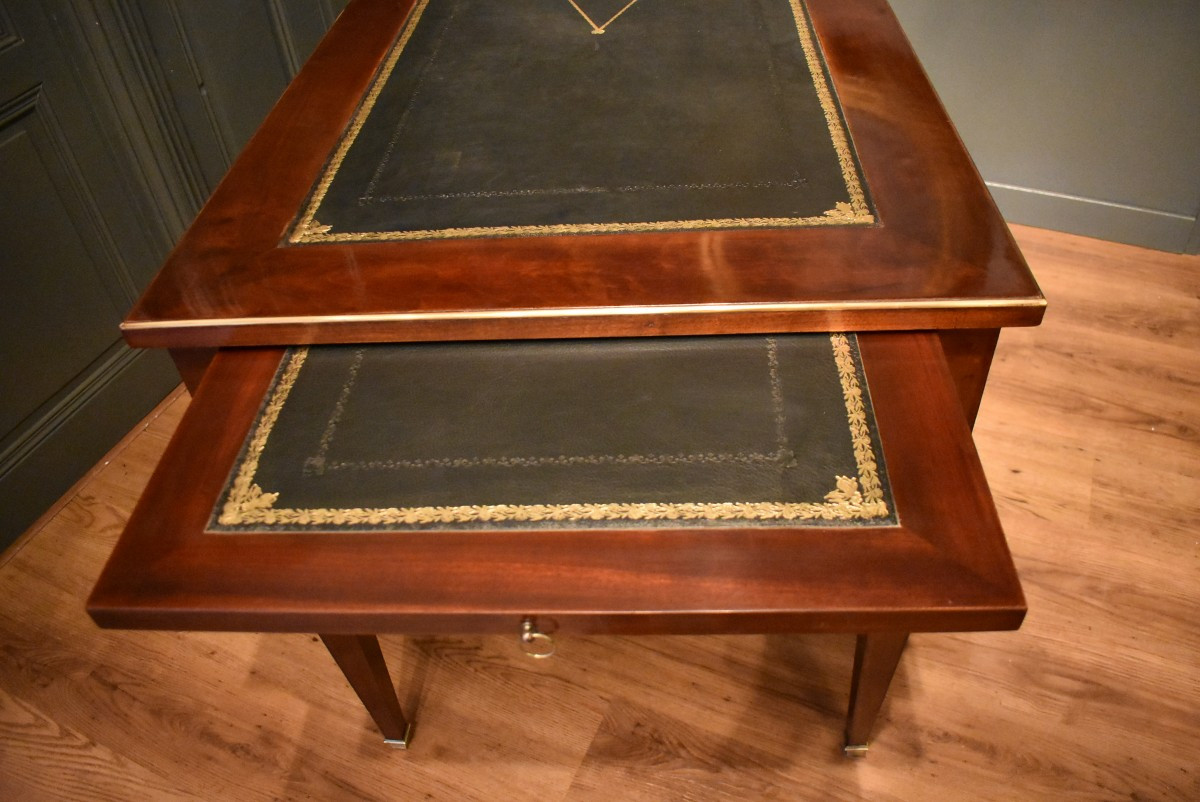 Grand Bureau Plat De Style Louis XVI-photo-7