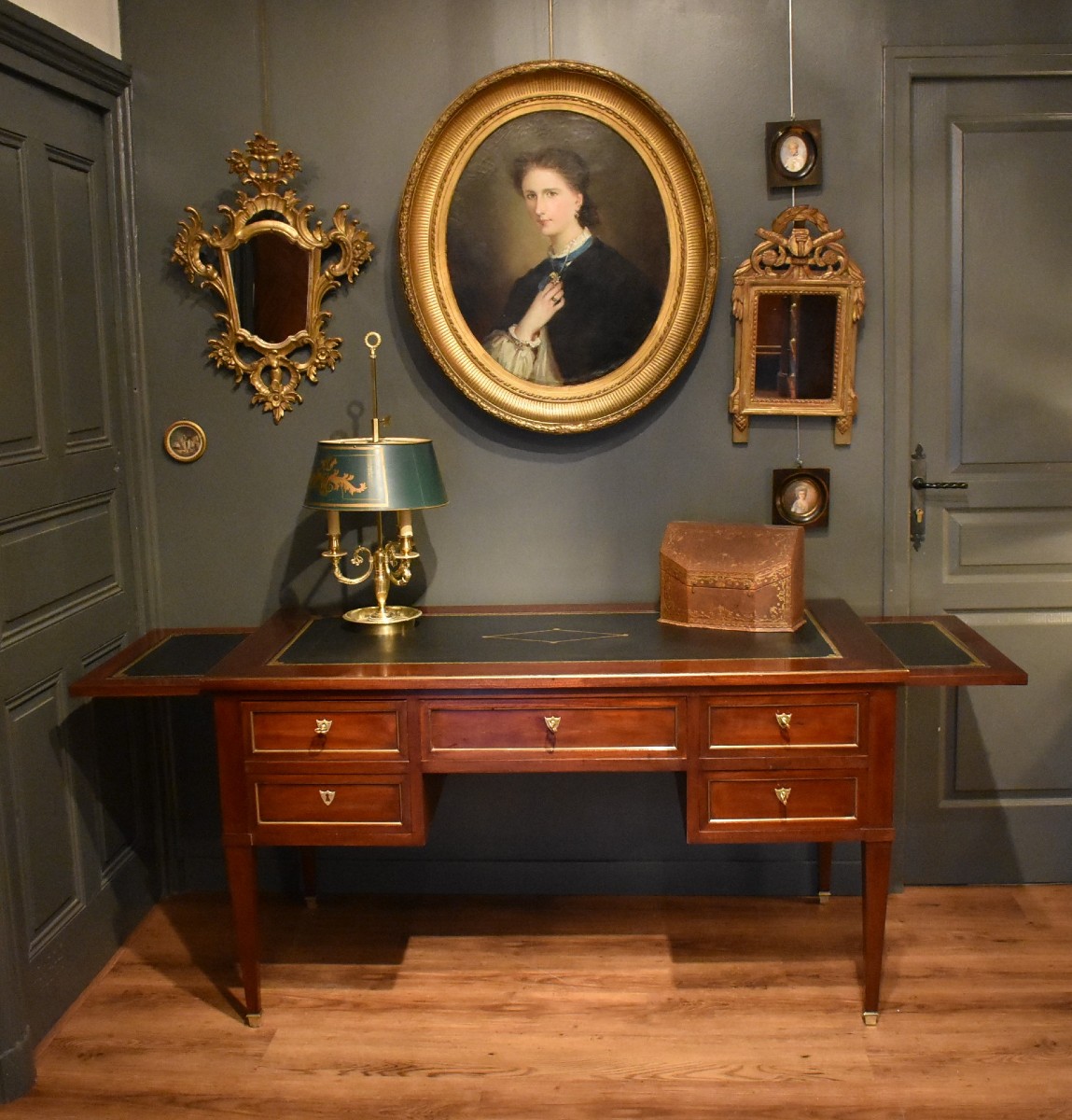 Large Louis XVI Style Flat Desk