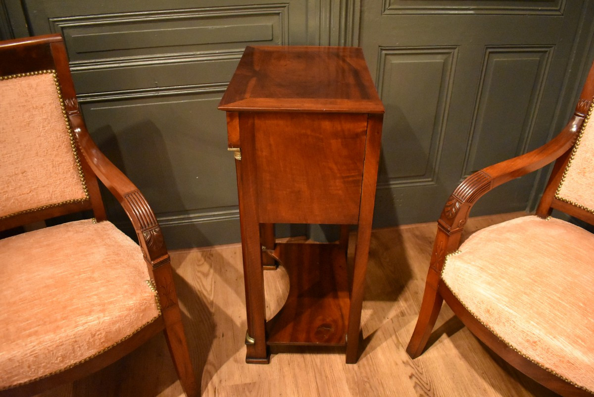 Table Chiffonnière En Noyer Empire-photo-2