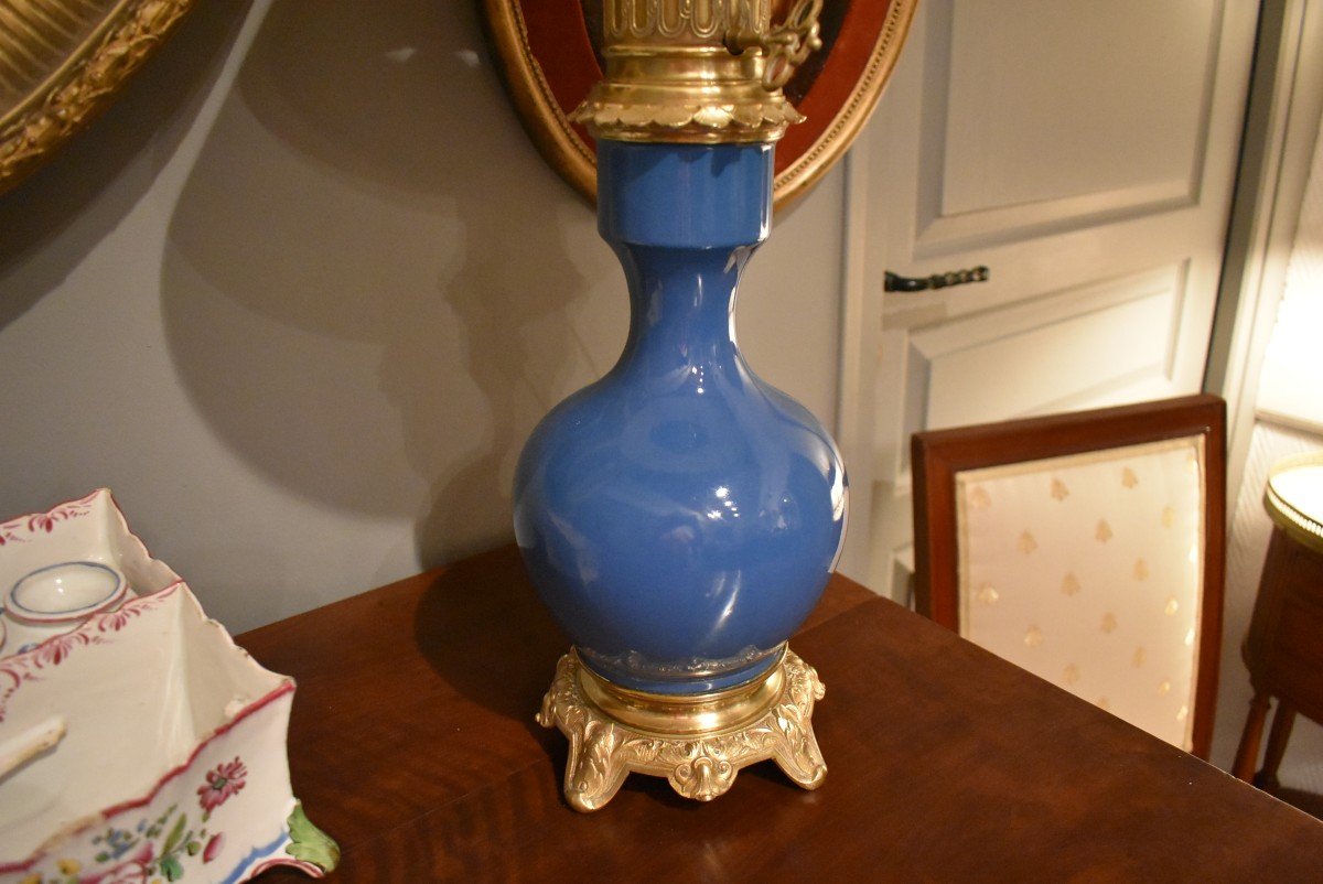 Porcelain And Bronze Lamp-photo-5