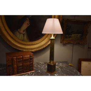 Empire Style Leather Lamp