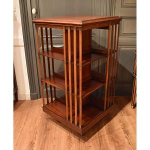 Mahogany Revolving Bookcase 2