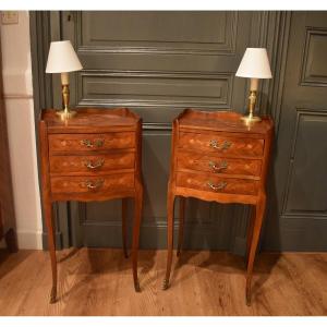 Pair Of Louis XV Style Bedside Tables