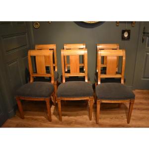 Set Of Six Directoire Style Chairs