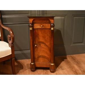 Empire Walnut Bedside Table