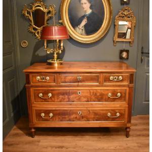 Louis XVI Style Chest Of Drawers In Walnut