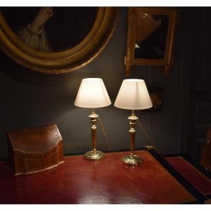 Pair Of Empire Lamps