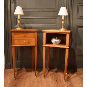 Pair Of Small Louis XVI Style Bedside Tables