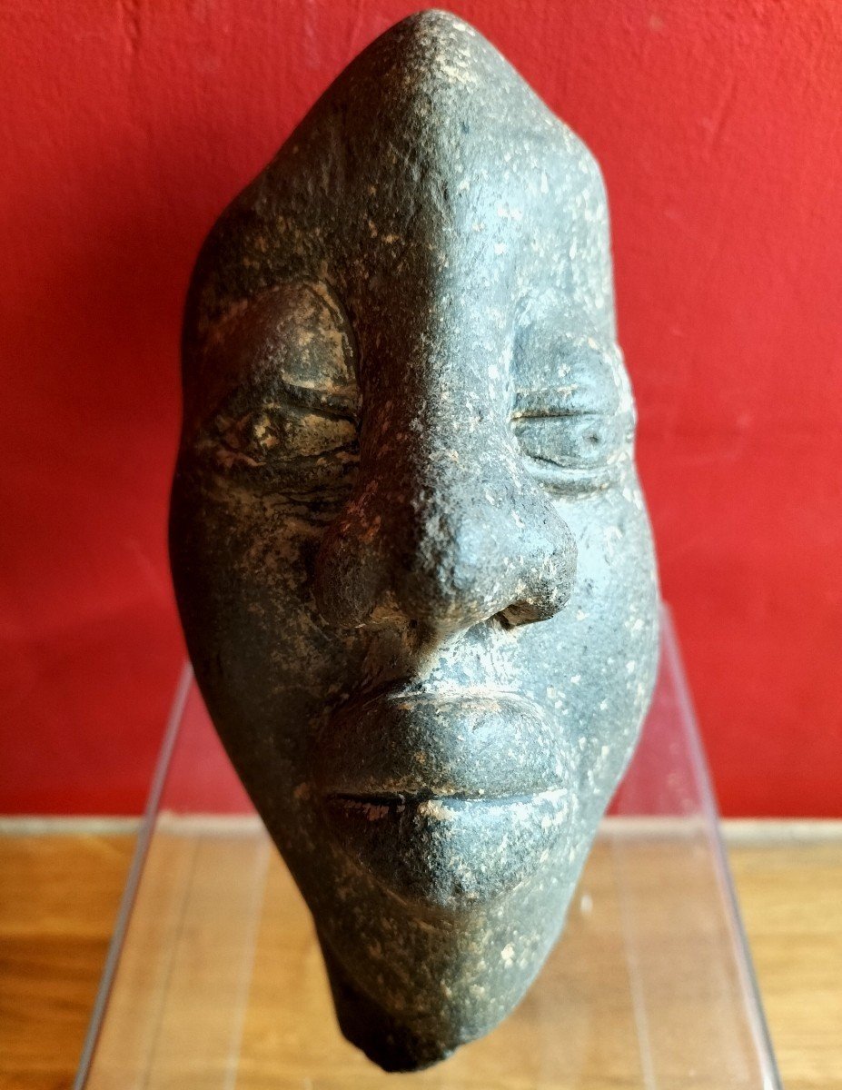 Stone Head Modern Art Early 20th Century -photo-3