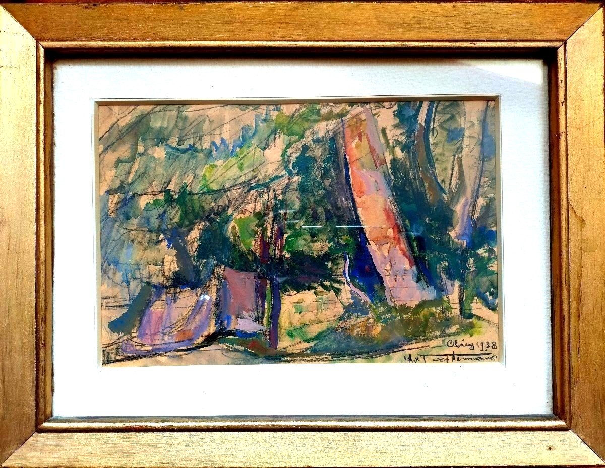 Landscape Normandy Clécy Yvonne Tastemain (1891-1985)