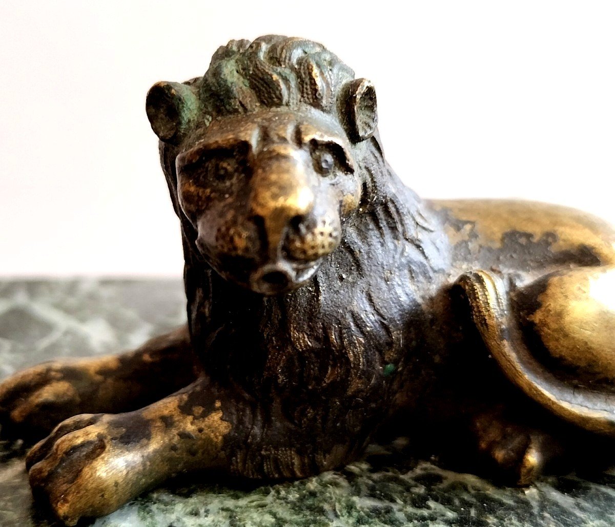 Bronze Lion XVII -th Century-photo-3