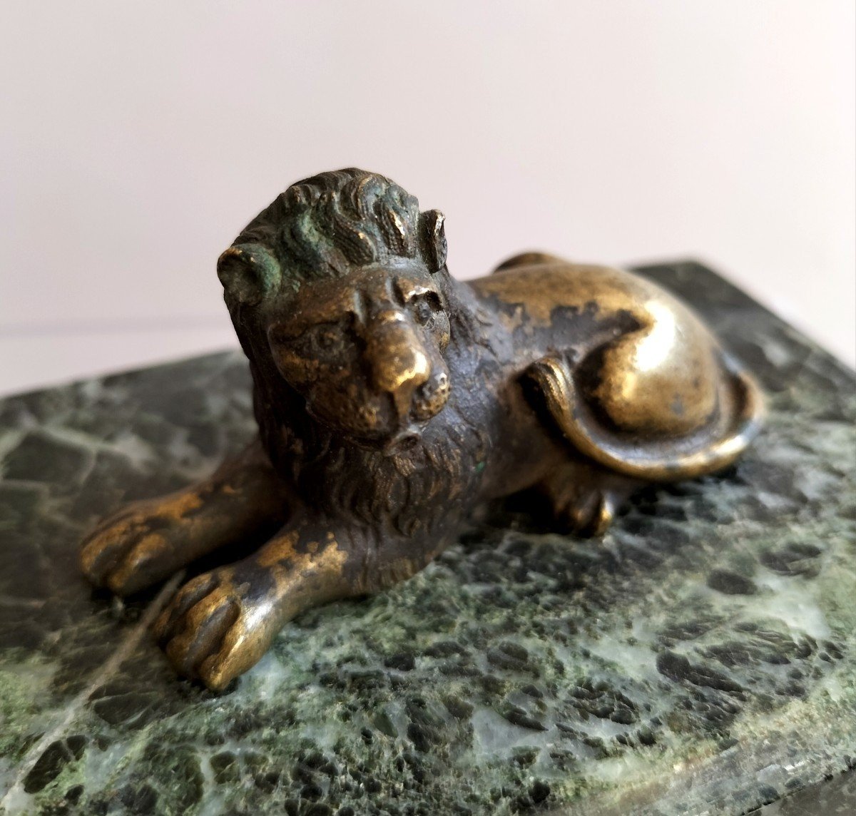 Bronze Lion XVII -th Century-photo-4