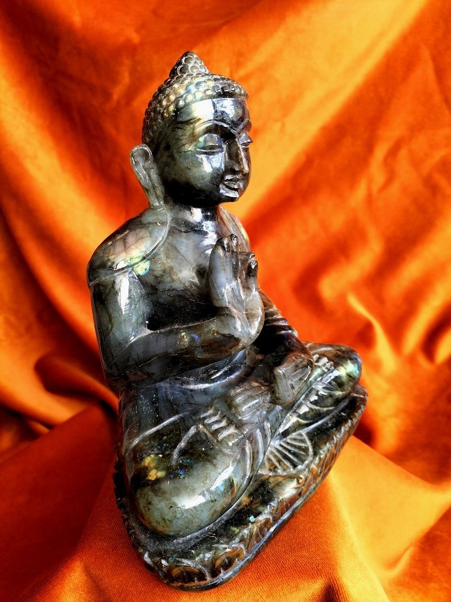 Bouddha En Labradorite-photo-3