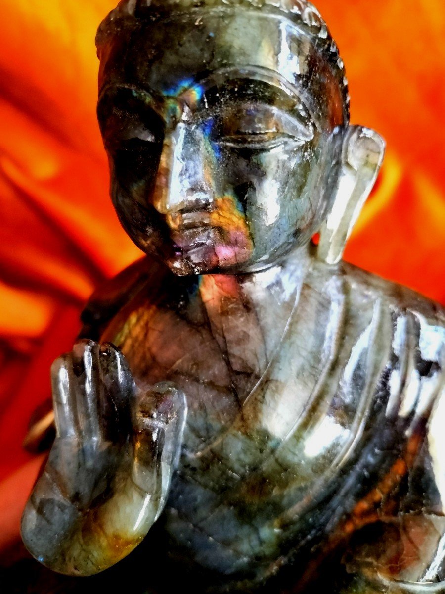 Bouddha En Labradorite-photo-2