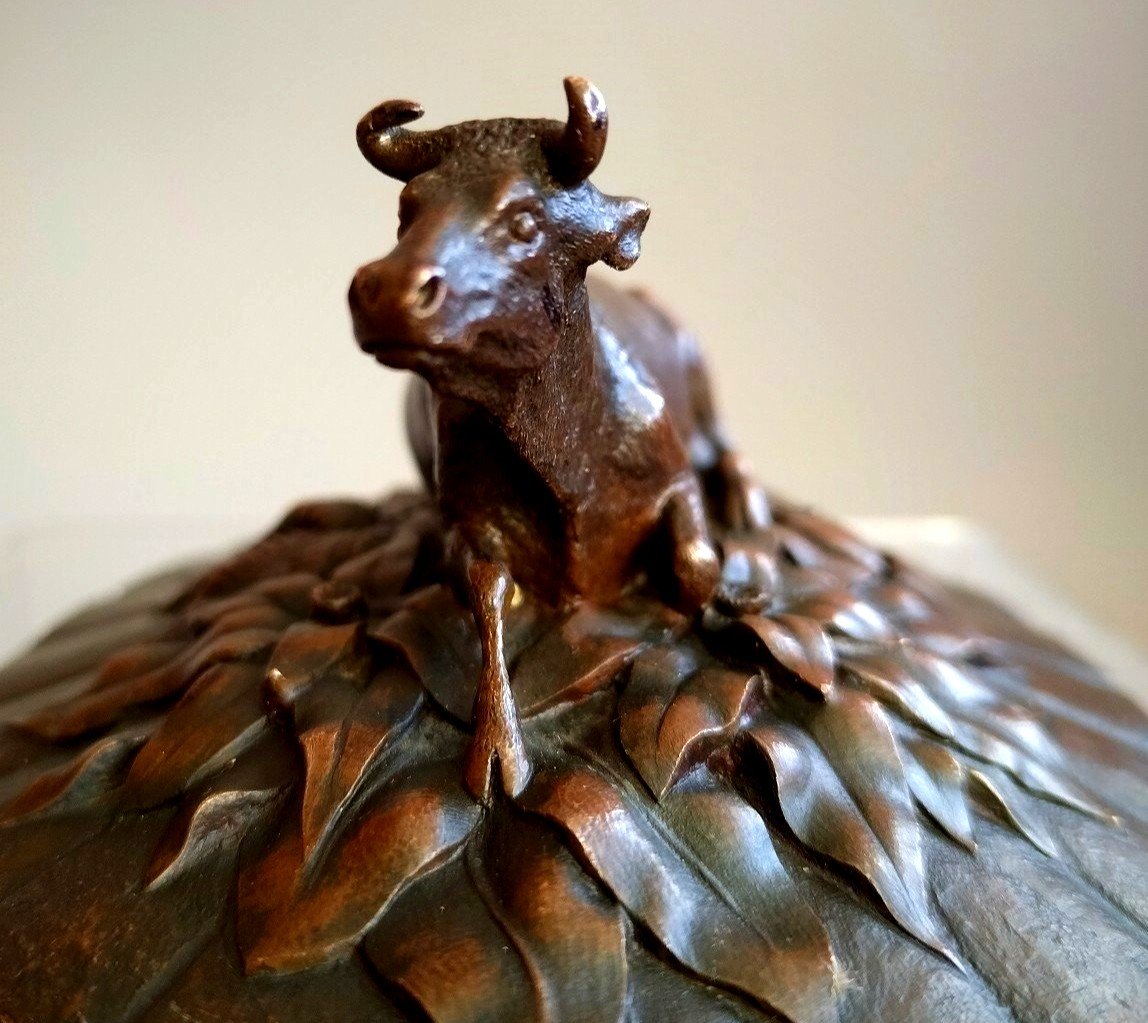 Bronze Realistic Bull 1880-photo-3