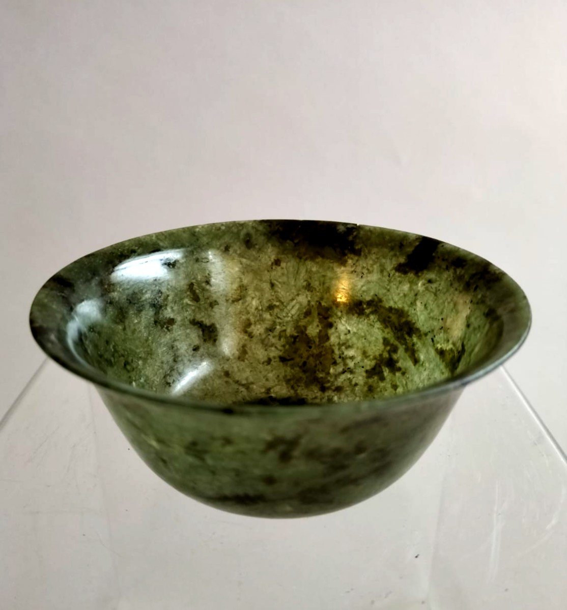 Coupe  En Jade Chine XIX -ème siècle