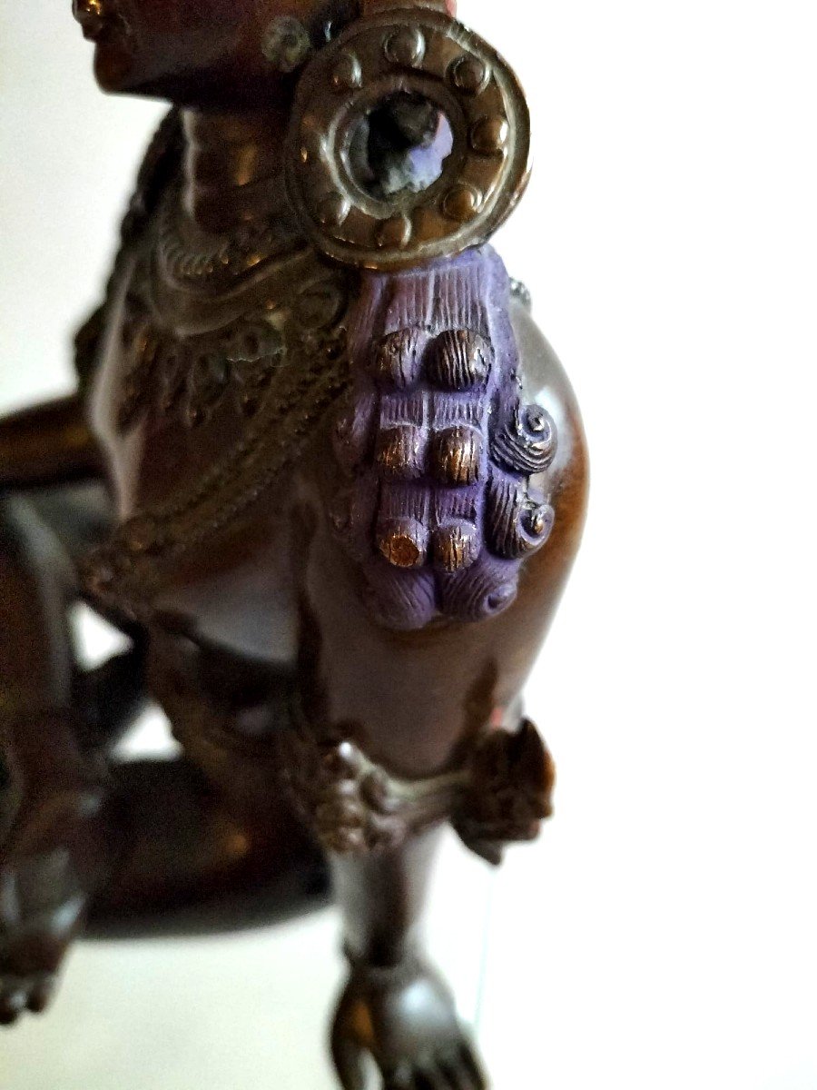 Indra Nepal Bronze End Of 19th Century-photo-4