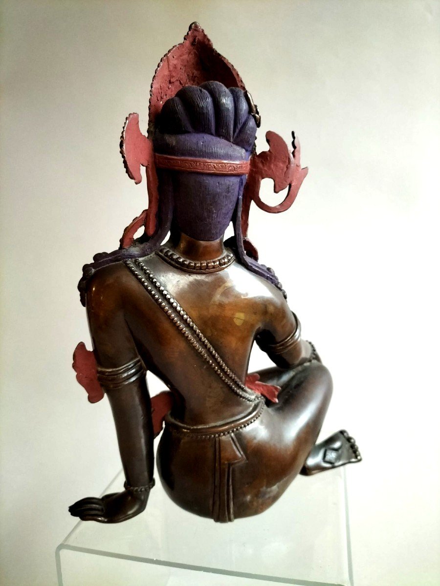 Indra Nepal Bronze End Of 19th Century-photo-5